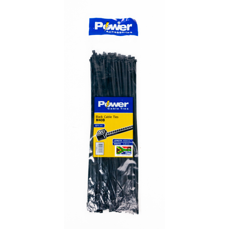 Power Cable Ties 400mm X 4.8mm Pk 100 - Livestainable.co.za