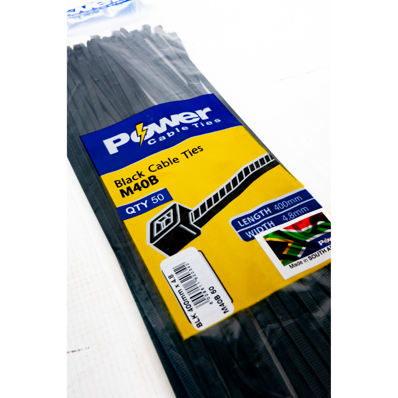 Power Cable Ties 400mm X 4.8mm Pk 50 - Livestainable.co.za