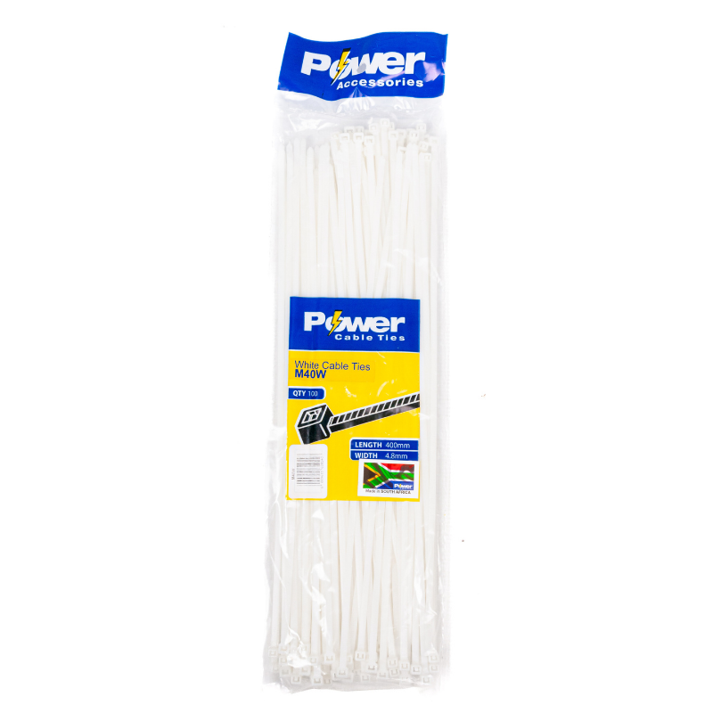 Power Cable Ties 400mm X 4.8mm Pk 100 - Livestainable.co.za