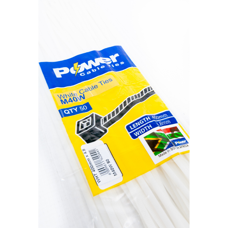 Power Cable Ties 400mm X 4.8mm Pk 50 - Livestainable.co.za