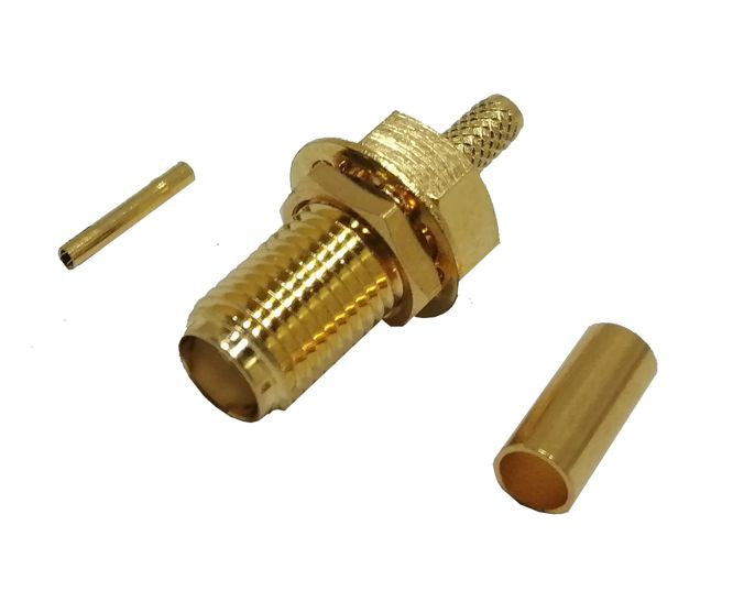 Sma Socket Crimp P/M Rg174 Gold M5006 Pz