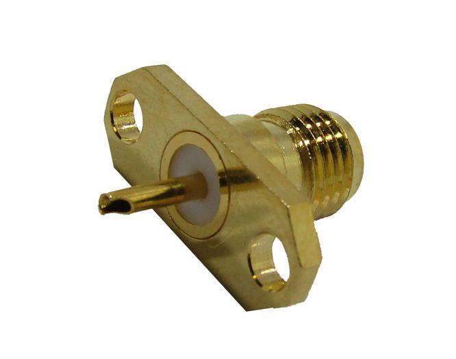 Sma Socket Solder P/Mount 2 Hole, Gold M5011 Z - Livestainable.co.za