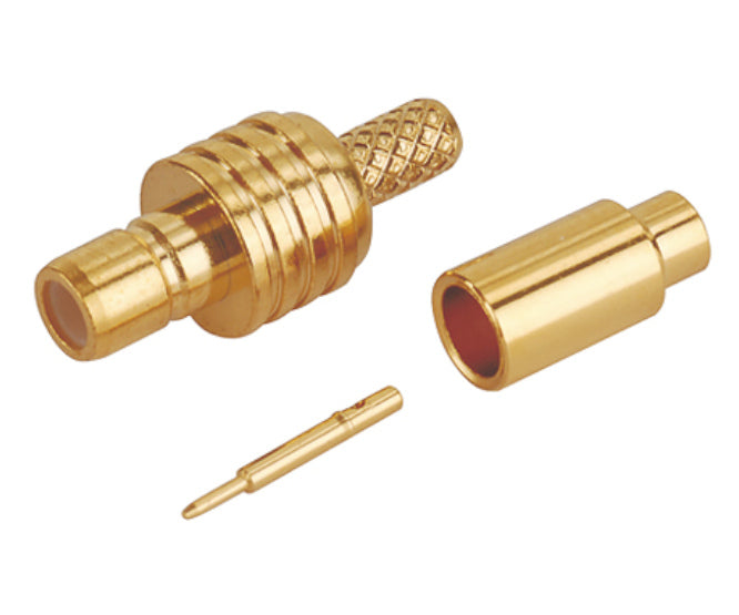 Smb Plug 3 Pc Crimp Rg174, Gold M5151 P