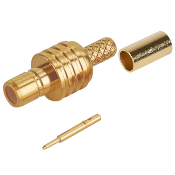 Smb Plug 3 Pc Crimp Rg174, Gold M5151 P