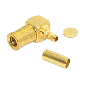 Smb Socket R/A Crimp Rg174, Gold M5160 P *A*