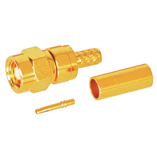 Smc Plug Crimp Type Connector Rg174 U Gold Plated M52000 P