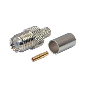 Uhf Socket(mini) Crimp 6mm Rg59 M55302 M - Livestainable.co.za