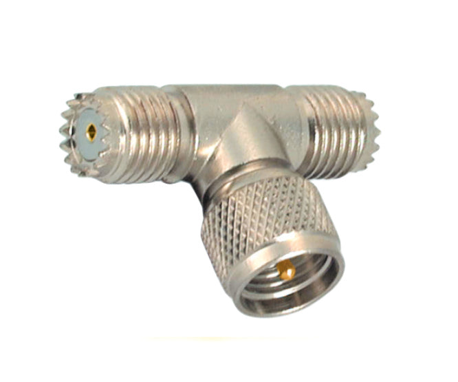 Adapter Mini Uhf Plug To 2x Uhf Socket(mini) T Junction M55316