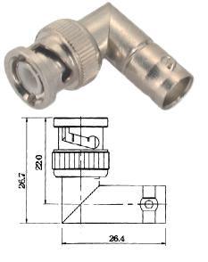 Adapter Bnc Plug To Bnc Socket R/A M5546 - Livestainable.co.za