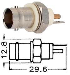 Socket Bnc Solder B/Head Insul M5565 - Livestainable.co.za