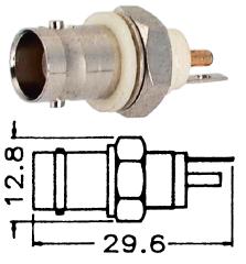 Socket Bnc Solder B/Head Insul M5565