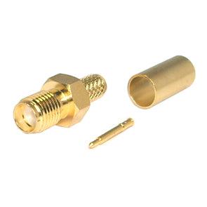 Sma Socket(reverse) Crimp Rg58 5 Mm, Gold M579602 L - Livestainable.co.za