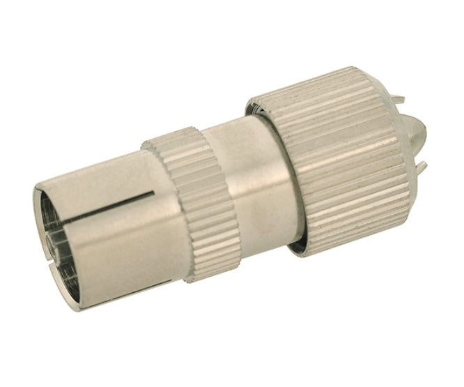 Pal Socket Tv In Line Metal M5831 *D*