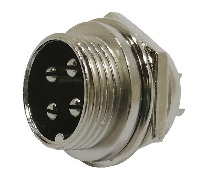 4 W 16mm P/M Mic Plug 5 A 125 V Aviation Connector M5902 C - Livestainable.co.za