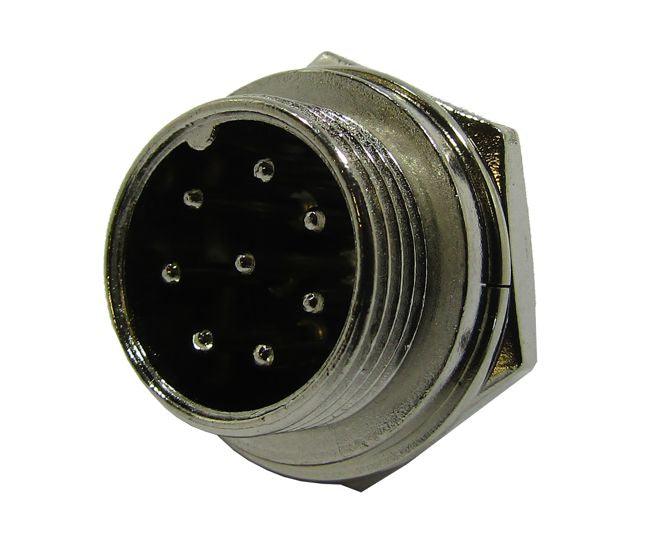 8 W 16mm P/M Mic Plug 5 A 125 V Aviation Connector M5902 G - Livestainable.co.za