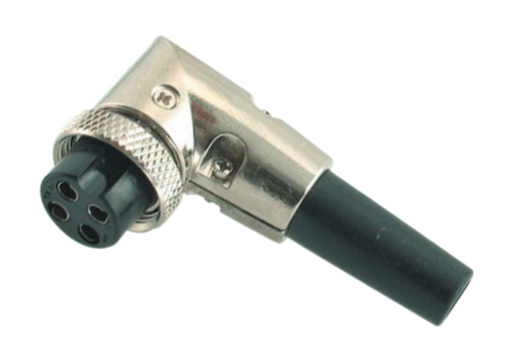 Socket Right Angle 8 W In Line Mic & Ring Lock M59113 G