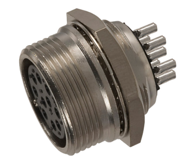 Circular Socket Vhs 10 W P/M Solder M5905