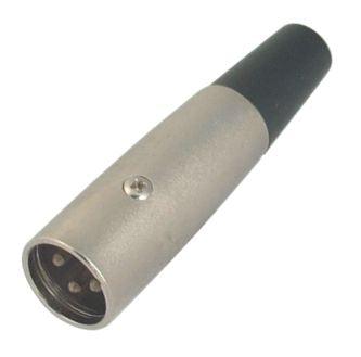 Plug Mic 4 Pin I/L Metal Xlr M5906 B - Livestainable.co.za