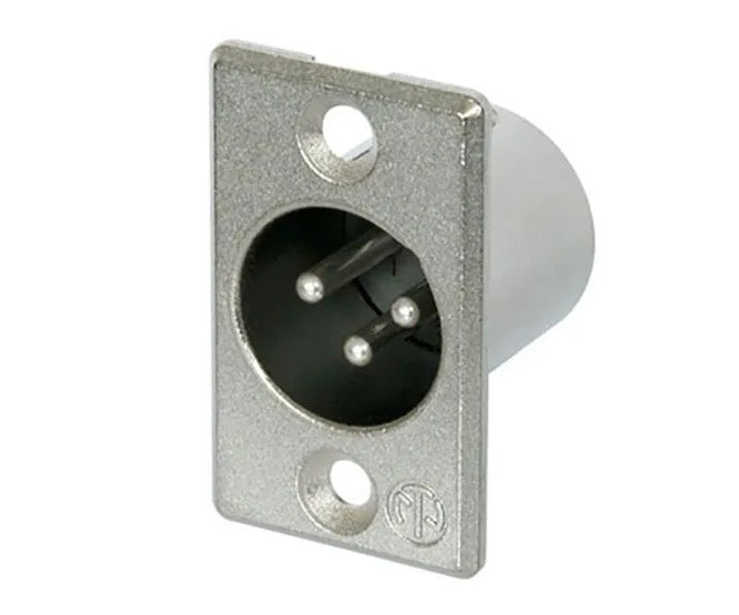 Panel Mount 3 Pin Xlr Plug Mic Solder Pins Mic7112 A