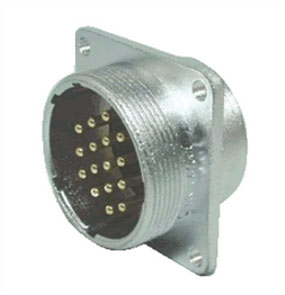 Circular Power Conn M30 12 W Plug Panel Mnt M595723 K