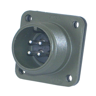 Plug Circ M22 4 W Flange M595813 C
