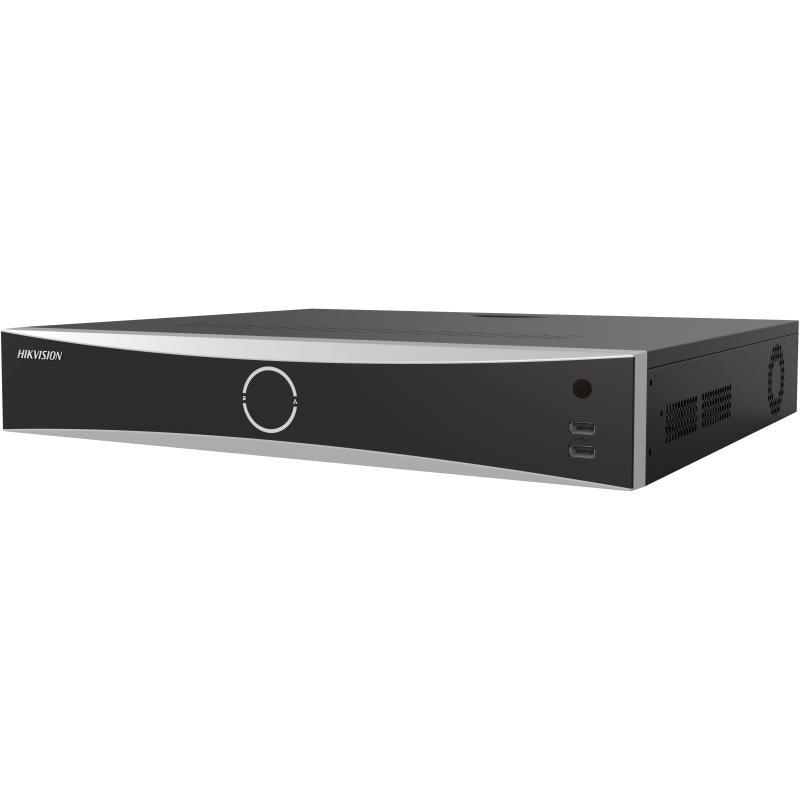 Hikvision - AcuSense 16ch NVR 4 SATA up to 10TB up to 12MP recording 16/8 alarm IO - Livestainable.co.za