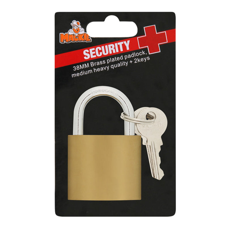 Mackie Padlock Sec Plus B/Plated 32 Mm