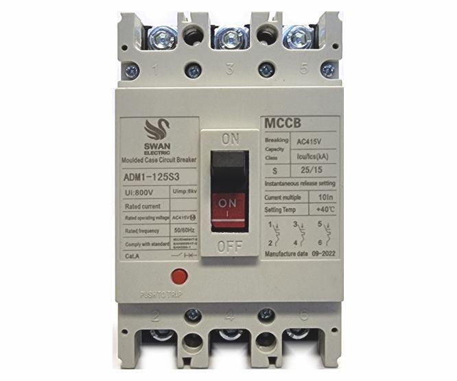 Mccb / Circuit Breaker 25 Ka 3 Poles 225 A Mccb Adm1 250 S3225 - Livestainable.co.za