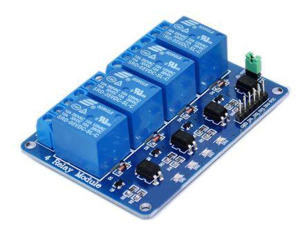 4 Ch Relay 5 V Coil, Blue, Trigger Low, Md0009 (5 Vdc Coil) - Livestainable.co.za