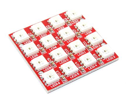 Ws2812 5050 Rgb Led Module 4x4 Md0295