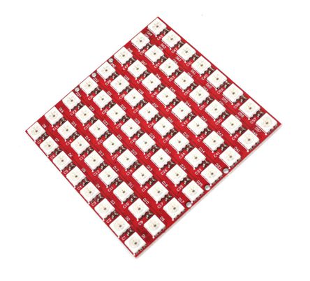 2812 8 X8 Full Color Rgb / Led Module (Red Pcb) Md0321