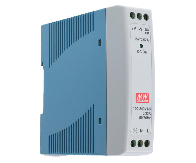 Power Supply D/R I=220 O=24 Vdc 0 A42 10 W Mdr 10 24