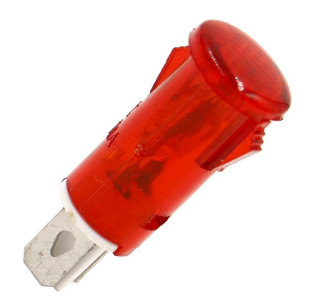 Pilot Light Clip On 220 V D=12.7 Mm 220 V Red Mdx14 A Red