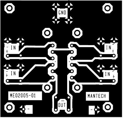 Pcb For 4 X80 A Blocking Diodes Me02005 01