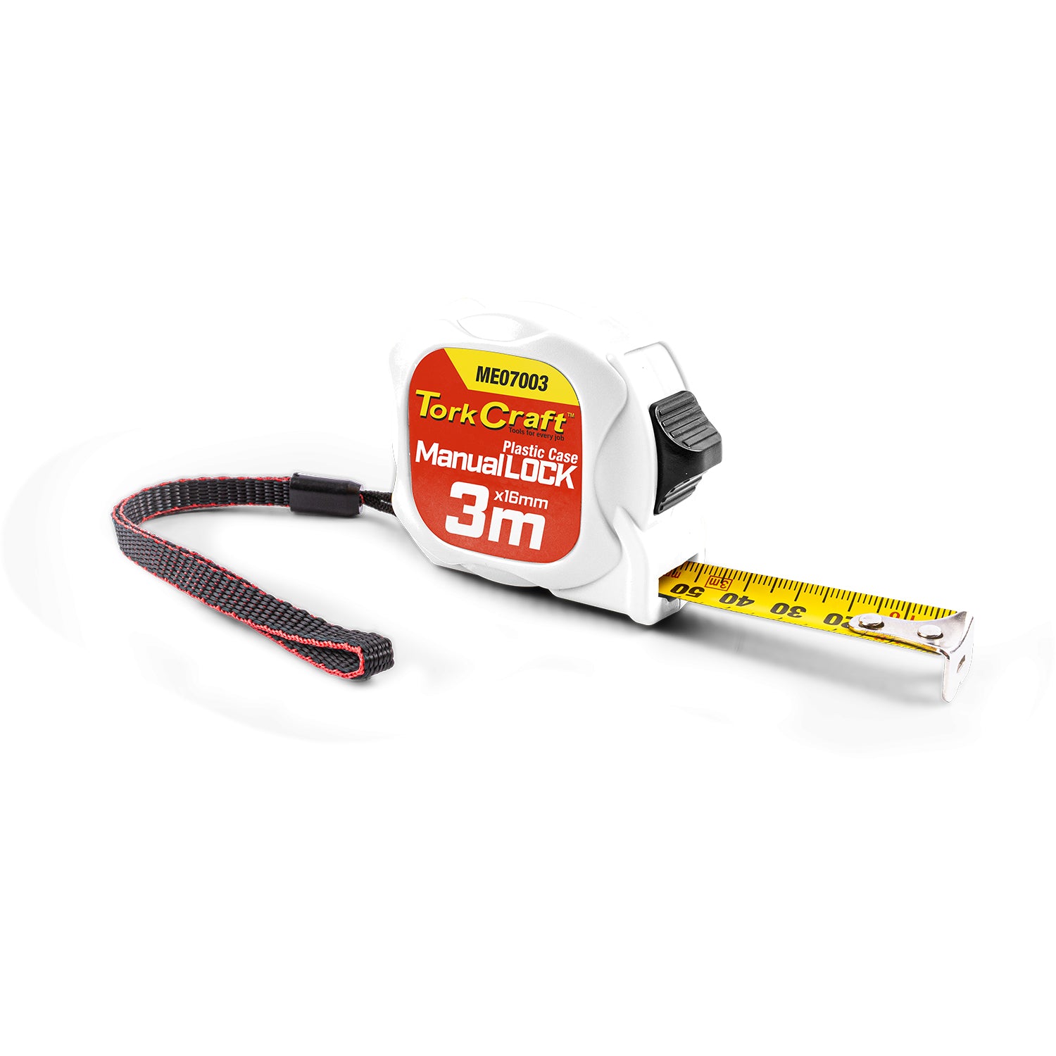 Tork Craft Measuring Tape M/Lock 3 M X 16 Mm Plastic Casing