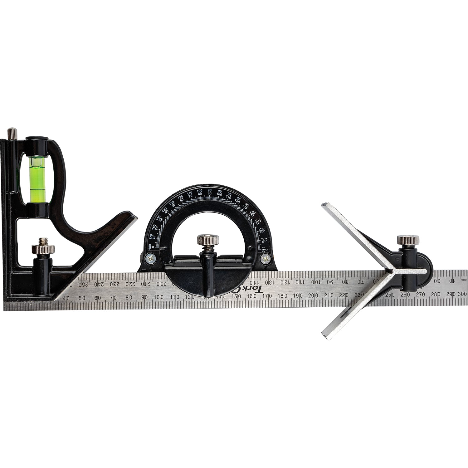 Tork Craft Combination Square & Protractor 3 Pc Set