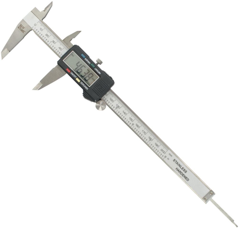 Vernier Digital 4 Key 200 Mm 0.01 Mm Acc. Abs Func. Metric / Inch - Livestainable.co.za