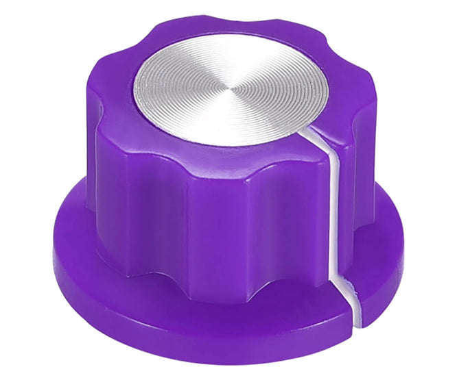 Knob Pla Purple Hex Lin 20x12x6.4 50/Box Mf A01 P Purple