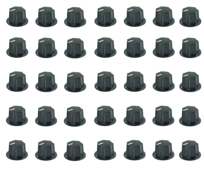 Knob Pla Blk Scr Lin 34x18x6.4 50/Box Mf B03