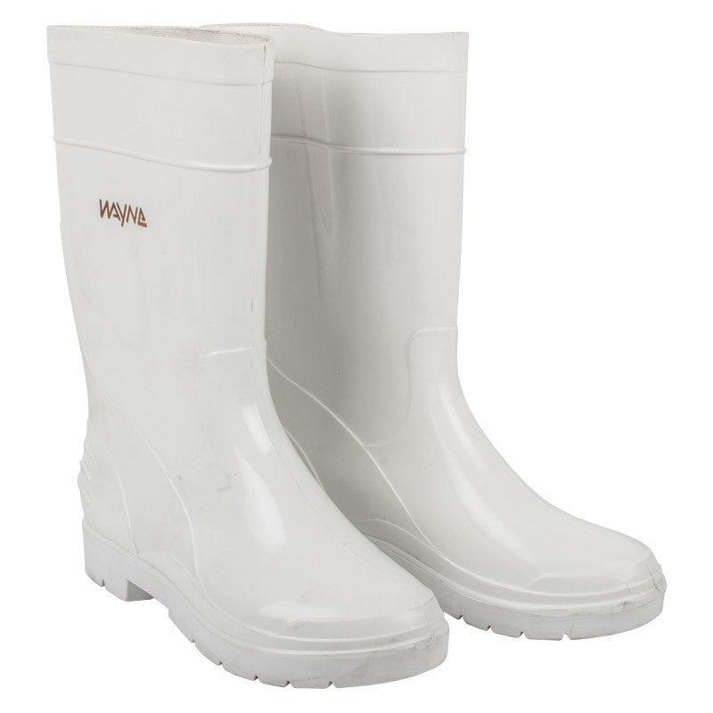 Wayne Gumboot Mens Knee L White/Red Size 5 - Livestainable.co.za