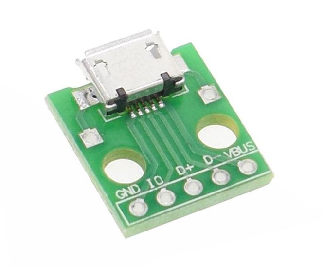 Micro Usb Type B To Pcb Breakout Board 5 P Micro 5 P Dip - Livestainable.co.za