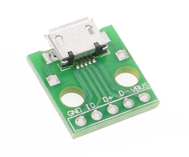 Micro Usb Type B To Pcb Breakout Board 5 P Micro 5 P Dip