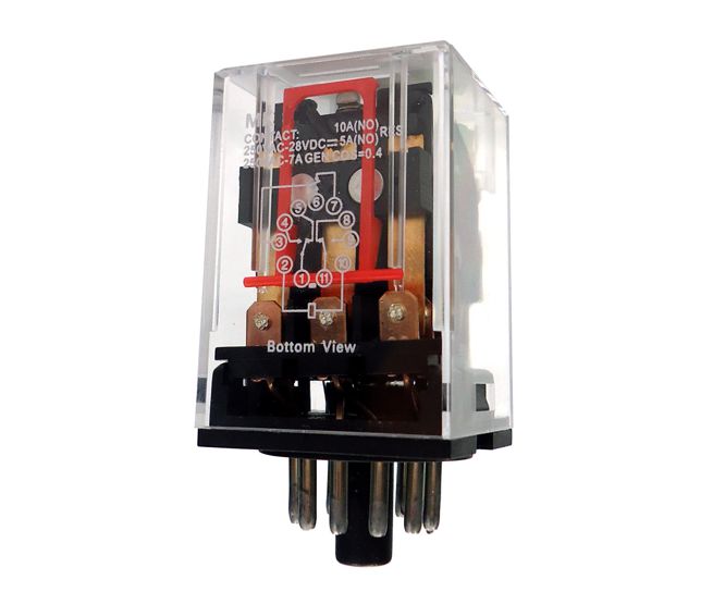 8 Pin Round Plug In Relay Dpdt 10 A 12 Vac Rl Mk 8 Pin 12 V/Ac