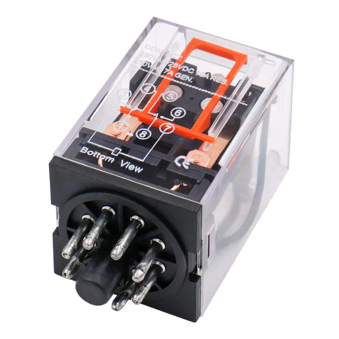 8 Pin Round Plug In Relay Dpdt 10 A 48 Vac Rl Mk 8 Pin 48 V/Ac