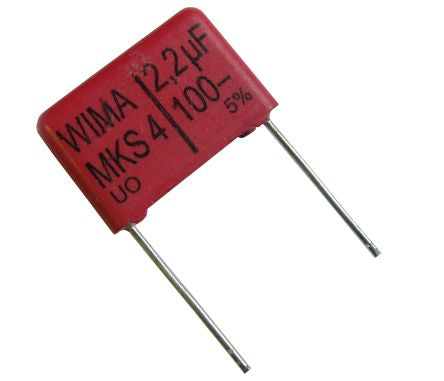 Polyester Capacitor 2.2u F 100 Vdc P=15mm Mks4 D042204 F00 Kssd