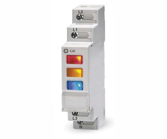 Indicator Three Phase 240 V Ac Red/White/Blue Mm3 Ndcj - Livestainable.co.za