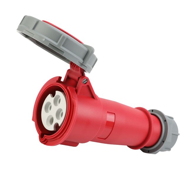 Inline Industrial Coupler Socket 16 A 5 P (3 P+E+N) Ip67 Ips Ce 2152