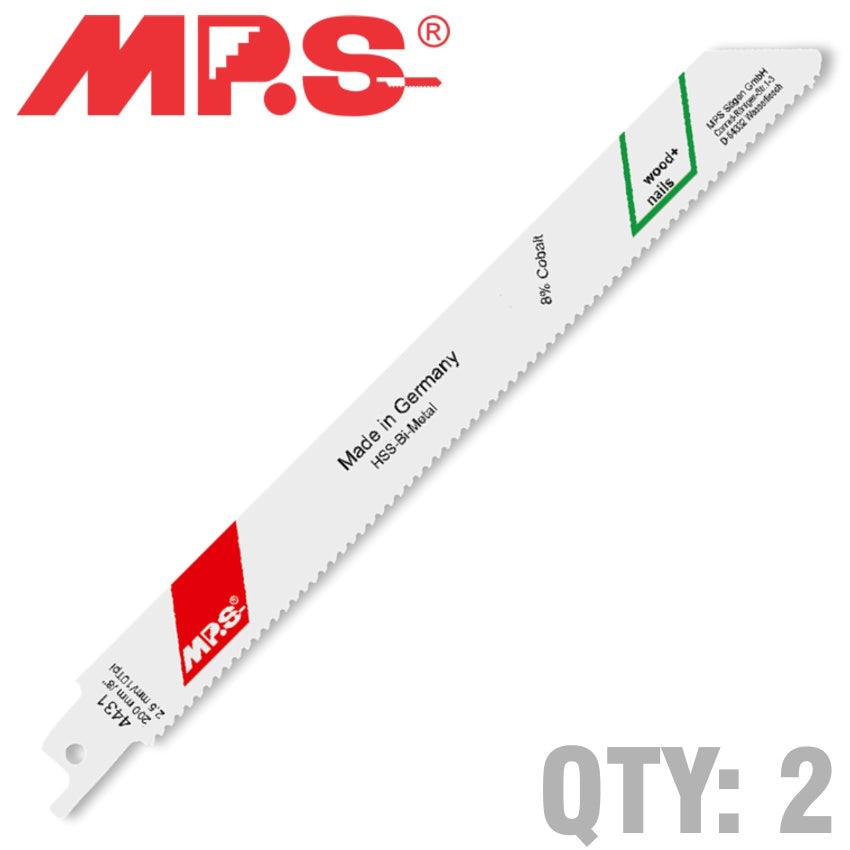 Sabre Saw Blade 10 Tpi 200 X 180 Mm Metal 2/Pk - Livestainable.co.za