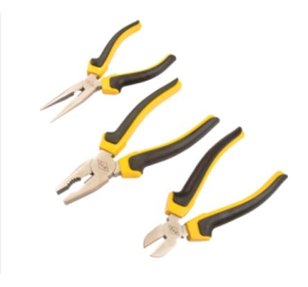 Plier 3 Pc Combi,Long,Side Cut Mts 3856