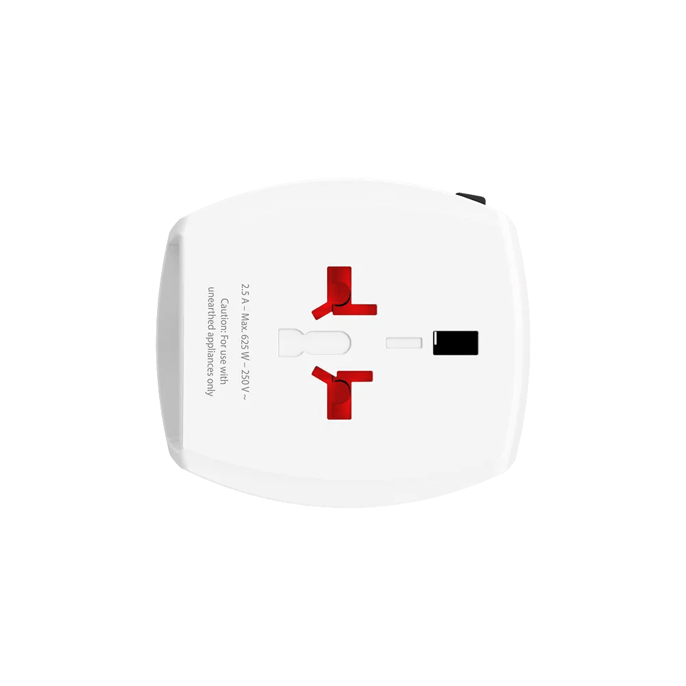 SKROSS - MUV USB (AC) Phase 2 (IEC 2017) - Universal Travel Adapter with USB and AC Compatibility - Livestainable.co.za